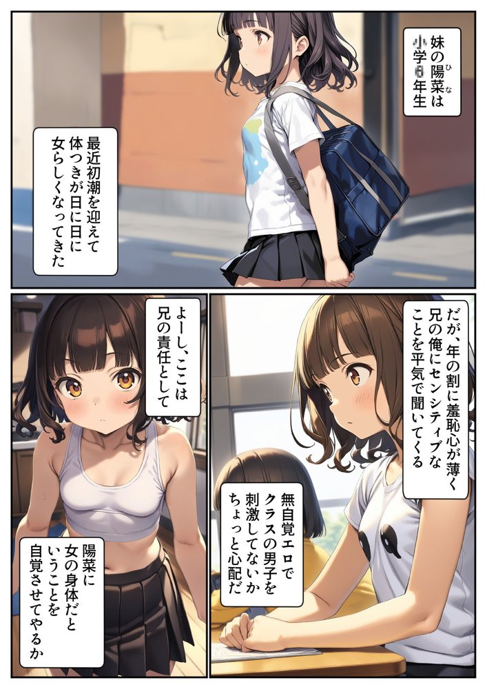 妹のブラを選ぶ。そしてセックスをする。【パルテノンの宴】 エロ同人誌画像 003