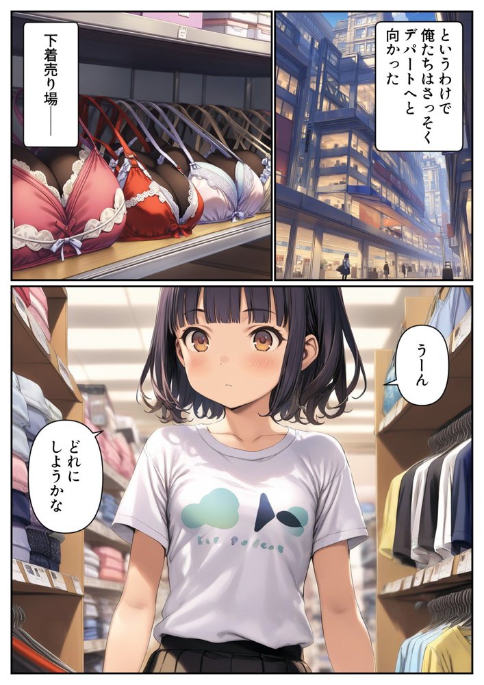妹のブラを選ぶ。そしてセックスをする。【パルテノンの宴】 エロ同人誌画像 009