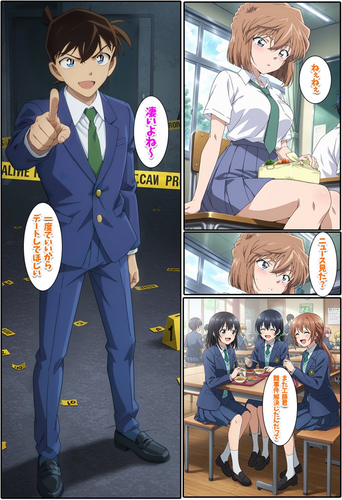 新・名探偵の三角関係2【BK】 エロ同人誌画像 001
