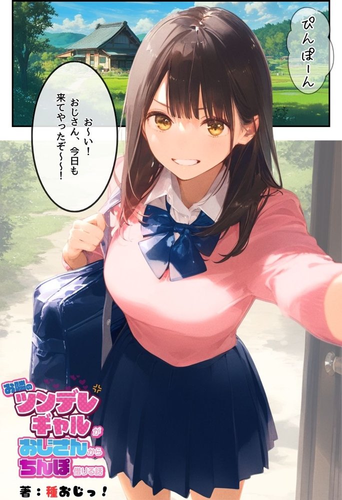 お隣のツンデレギャルがおじさんからちんぽ借りる話【種付け出版】 エロ同人誌画像 002