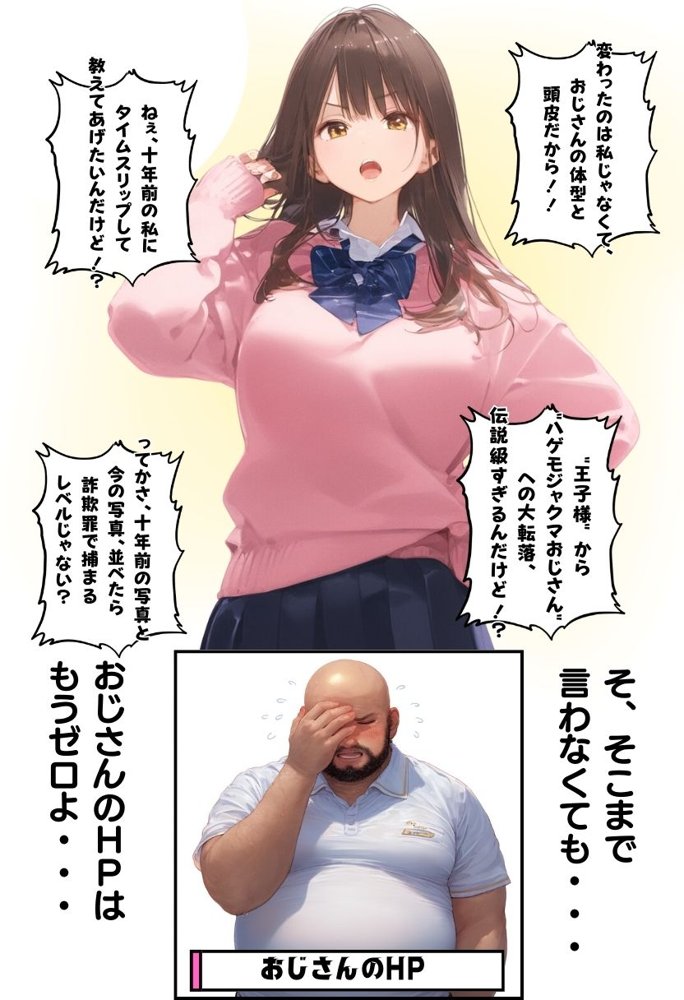 お隣のツンデレギャルがおじさんからちんぽ借りる話【種付け出版】 エロ同人誌画像 010