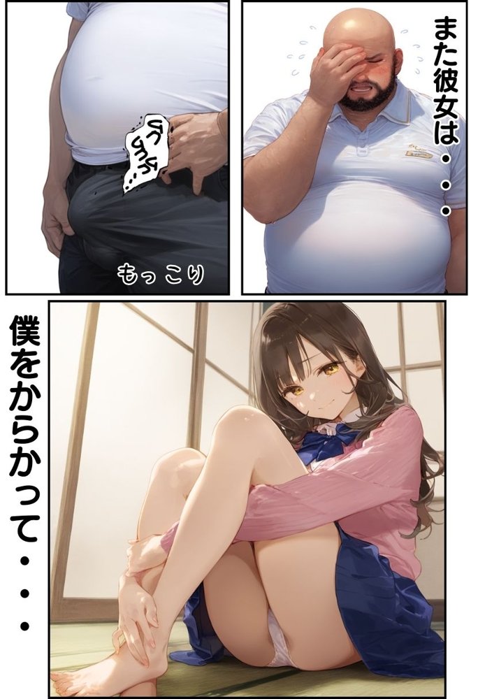 お隣のツンデレギャルがおじさんからちんぽ借りる話【種付け出版】 エロ同人誌画像 019